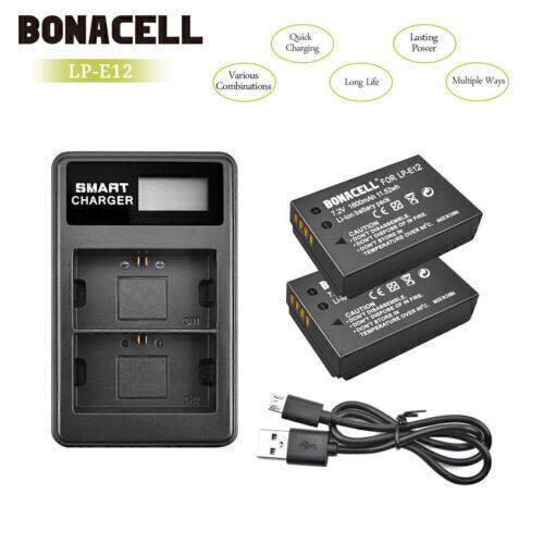 2x BP-511 Battery + LCD Charger for Canon 20D 30D 300D 40D 50D 5D D30 D60 Kiss - Picture 11 of 12
