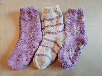 NWT HANNA ANDERSSON 3 PACK MARSHMALLOW SWEATER SOCKS L 1Y/3Y 3Y/5Y KID SHOE SIZE