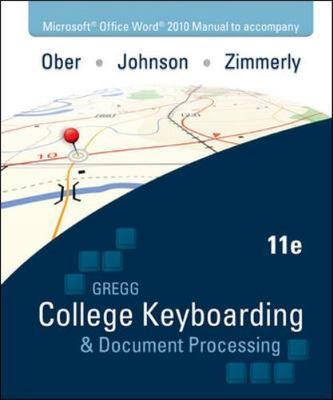 Microsoft Office Word 2010 Manual to a- 0077319370, Scot Ober, spiral-bound, new