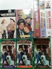 8 VHS Classic TV Honeymooners Gleason Beverly Hillbillies Ebsen Roy Rogers new