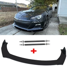 For Subaru premium Car Front Bumper Lip Spoiler Splitter Body Kit Glossy Black