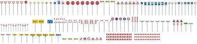 Faller 272449 - Set panneaux de route - N (1:160)