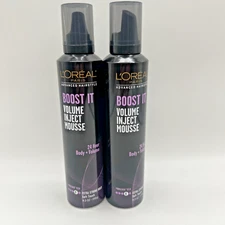 L'Oreal Advanced Hairstyle Boost It Volume Inject Mousse Extra Strong Hold 2Pack