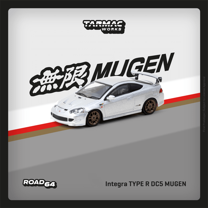 TARMAC Honda Integra Type-R DC5 無限 1/64 Tarmac Works 1/64 Honda Integra TYPE R DC5 MUGEN Silver - ROAD64