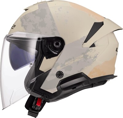 LS2 OF618 Verso 2 Aqua Ivory Gr. M Motorradhelm Jethelm mit Visier