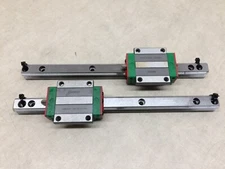 Lot of 2 Hiwin Linear Rails HGW15CC HGR15C HG15 8-7/8" Rail 19079Z-11J00
