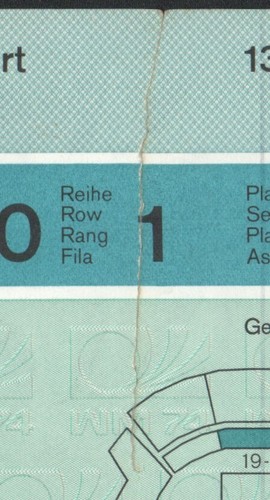1974 world cup TICKET between BRAZIL and YUGOSLAVIA group stage full tab Germany - Picture 5 of 6
