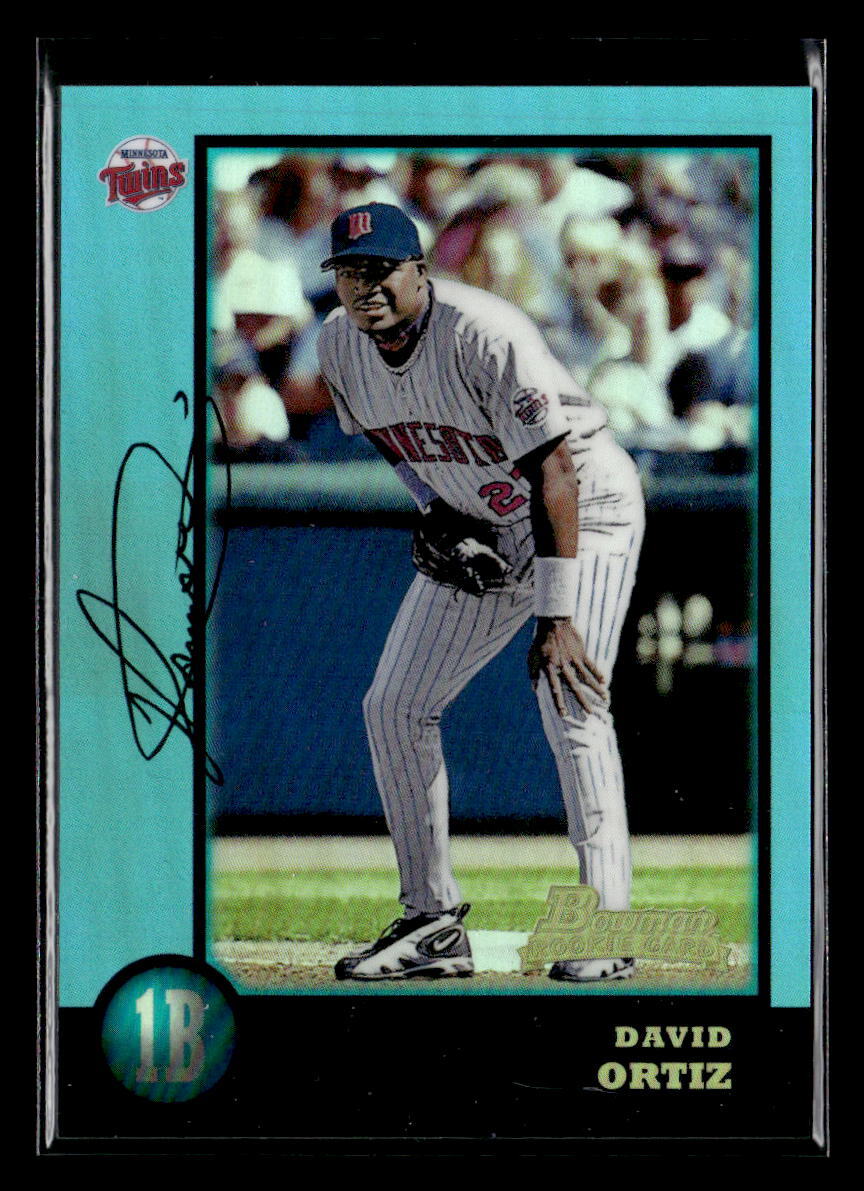 2013 Bowman Chrome #71 David Ortiz Blue Sapphire Refractor Rookie Reprints
