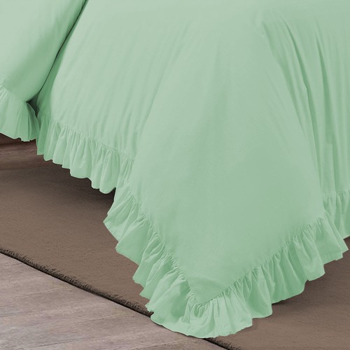 Scala 3 Piece 100% Egyptian Cotton Frilled Ruffled Duvet Set - Picture 12 of 147