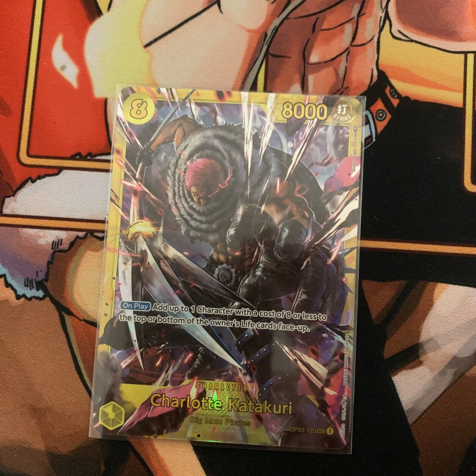 ONE PIECE Card Game OP03-123 SECP Charlotte Katakuri (Rank A)