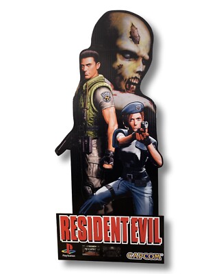 Resident Evil Ps1 PlayStation Standee 18x41  capcom Display Stand  Sponsored