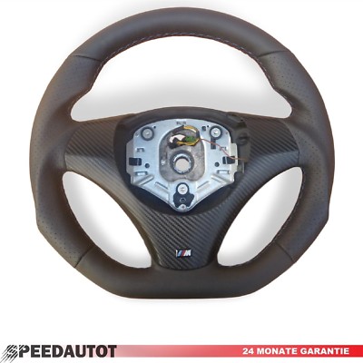 TAUSCH Abgeflacht Lederlenkrad für BMW M-POWER E87 E81 E82 E84 E87 E88 E90 E91