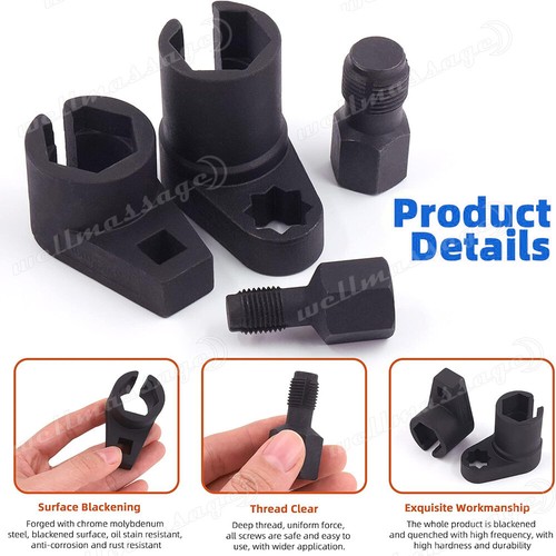 5Pcs 22mm Oxygen Sensor Socket Thread Repair Chaser O2 Sensor Tool 1/2" 3/8" New - Picture 12 of 12