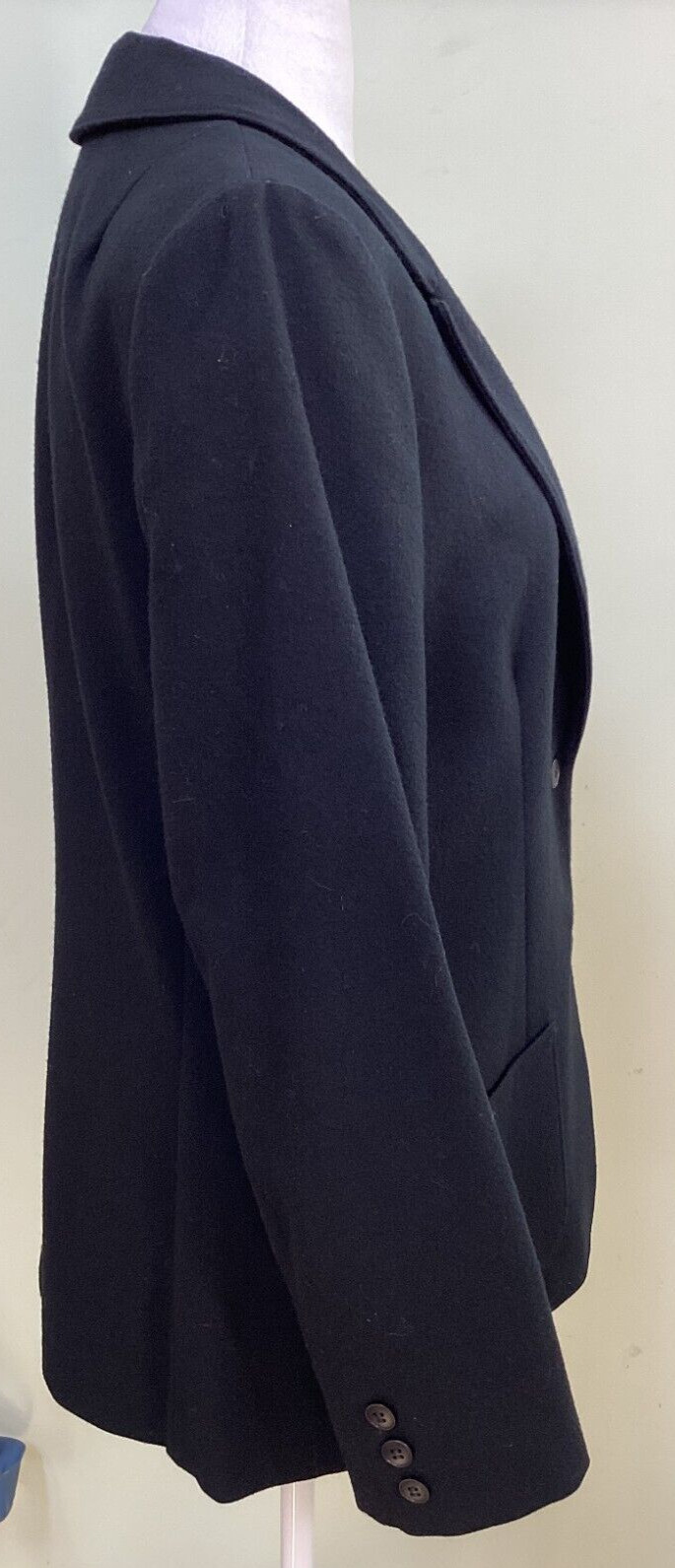 Pendleton Size 12 Black Lined Two-Button Long Sle… - image 7