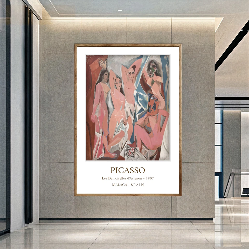 The Young Ladies of Avignon - PABLO PICASSO Wall Art Decor POSTER CANVAS - Image 2 of 3