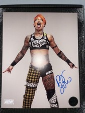 Ruby Soho AEW All Elite Crate Exclusive 8x10 Autograph Riott Squad Outcasts WWE