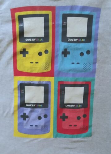 Game Boy Color T Shirt Women's Medium Graphic Art Design Gray Nintendo Gameboy * - Afbeelding 1 van 8