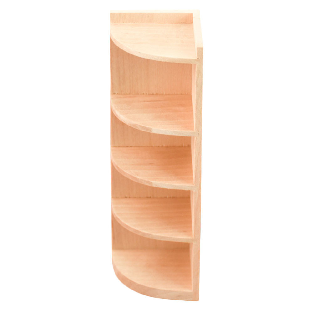 Mini Corner Cabinet Toys Miniature 1/ 12 Shelf Storage Decor