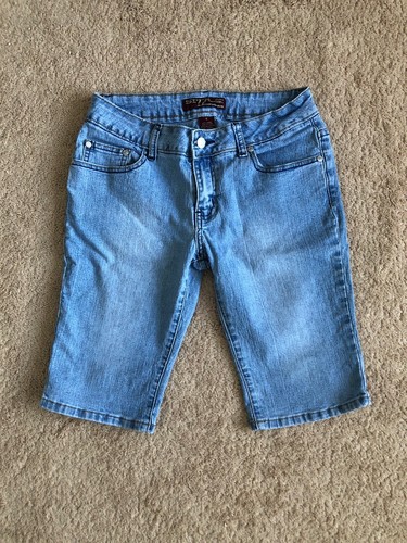 Sizzle Denim Jeans Capri Girls Juniors Size 9 - Picture 5 of 12