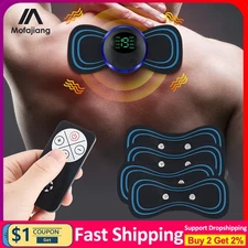 Mini Neck Pulse Massager Electric LCD Display Stretcher 8 Mode Cervical Massage