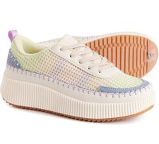 Nicole Miller Women's Woven Mixed-Media Platform Sneakers Shoes - Size 8 NIB