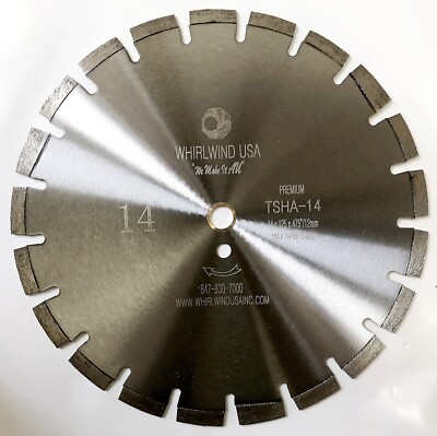 14 Inch Heatwave Dry Asphalt Cutting Laser Welded Segmented Diamond Saw Blades