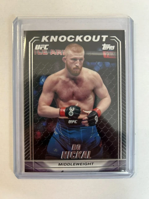 1 TOPPS UFC KNOCKOUT 2024 BO NICKAL MIDDLEWEIGHT  .