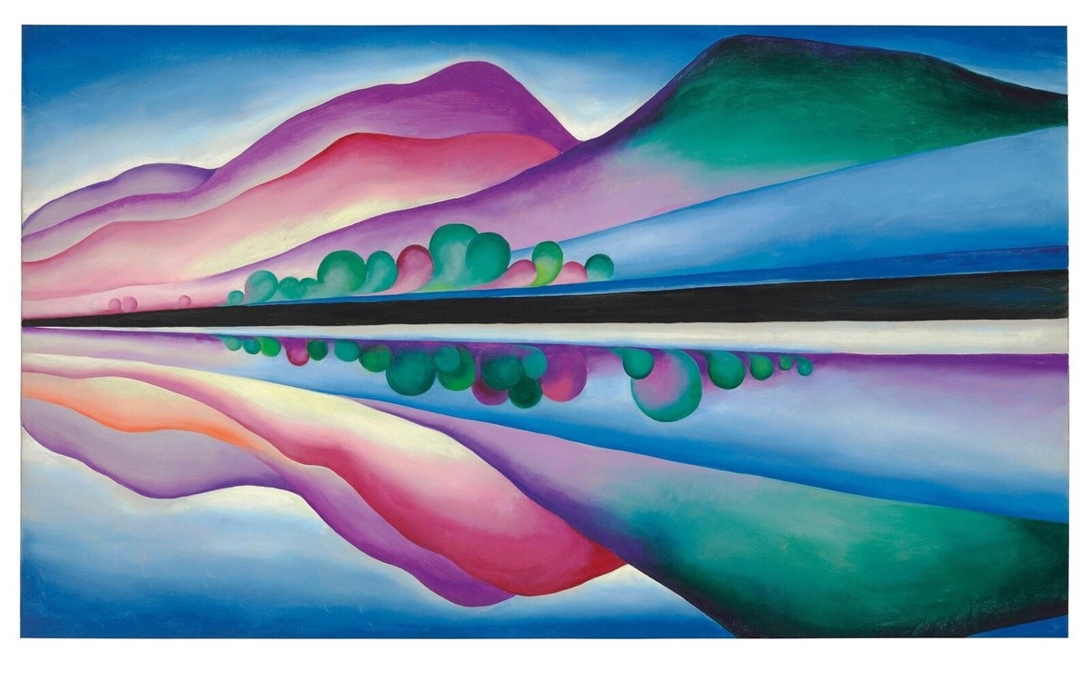 Georgia O&#39;Keeffe Lake George 1922 希少ポスター Metropolitan Museum Of Art Exhibition (Lake George
