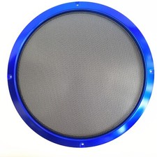10" Speaker Cover Blue ABS Frame BlK Metal Mesh Grill For Car Audio DJ PA Speake