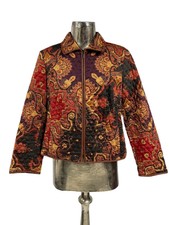 Fuchs Schmitt Jacket Womens Coat Size Large 16 Autumn Mix Cotton Eu44 Vintage