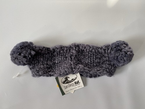 San Diego Hat Company Girls Knit Cat Head band Kids 5-7 Years Gray - Picture 6 of 7