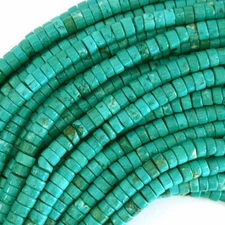 Green Turquoise Heishi Disc Beads Gemstone 15.5" Strand 3mm 4mm 6mm 8mm 10mm S1