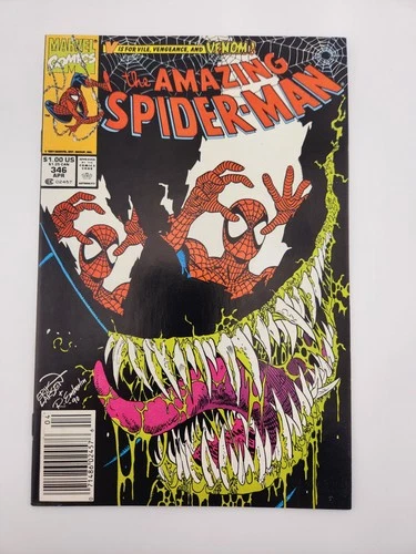 The Amazing Spider-Man #346 Newsstand Variant (Marvel Comics April 1991) VF/VF+