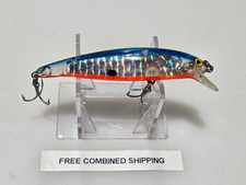 Bomber Long A 14A Crankbait 3.5" Length Blue Orange Prizm Color EX Condition