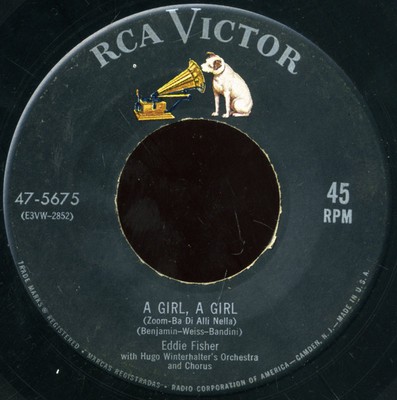 Eddie Fisher - A Girl, A Girl (Zoom-Ba Di Alli Nella) / Anema E Core (With Al...