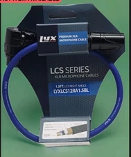 LyxPro 1.5 Ft. Lcs Series Xlr Mirophone Cable Lcs Right Angle Female End New!!
