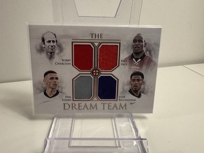 Futera - The Dream Team - England Legends Match Worn Memorabilia Patches Karten