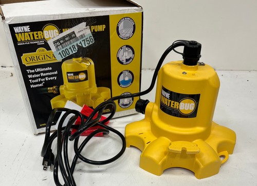 Wayne WWB 0.16 HP WaterBUG Submersible Utility Pump Multi-Flo Technology*USED