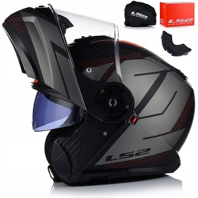 Klapphelm | LS2 FF908 STROBE II | Helm Flip Up Rollerhelm Motorradhelm ECER 2206