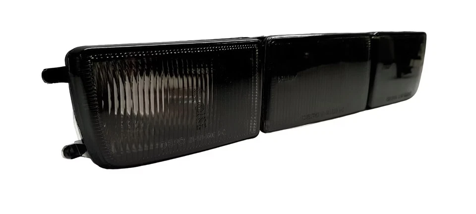 Frecce lunghe mascherine paraurti per Vw Golf 3 Vento vetro fumè nero - Immagine 2 di 4