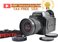  Almost MINT w/Strap Pentax 645 Film Camera SMC A 45mm f2.8 120 Film Back JAPAN