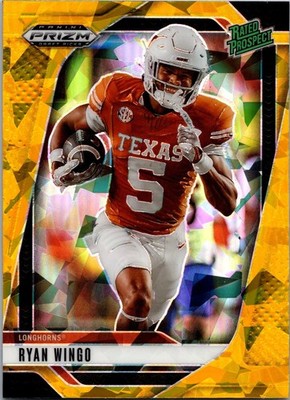 2025 Panini Prizm Draft Picks -Ryan Wingo #1 GOLD ICE PRIZM (PROSPECT) Longhorns