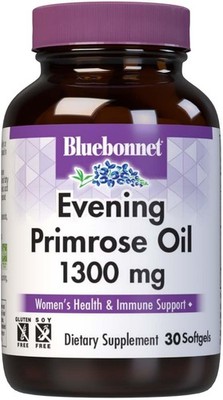 BlueBonnet Evening Primrose Oil for Women 1300mg Softgels - Cold Pressed - Women