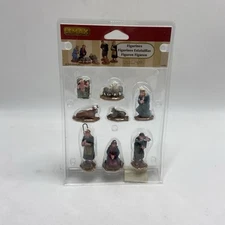 NEW VTG Lemax Nativity Mini Figure Set Village Christmas 8 Piece 1999