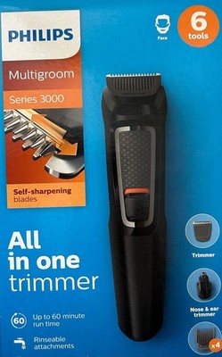 Philips 6 in 1 Multigroom Trimmer rasierer Bartschneider Series 3000 MG3715/14