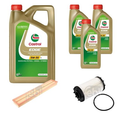 FEBI Inspektionspaket 8L Castrol EDGE Titanium FST 5W-30 LL für Porsche