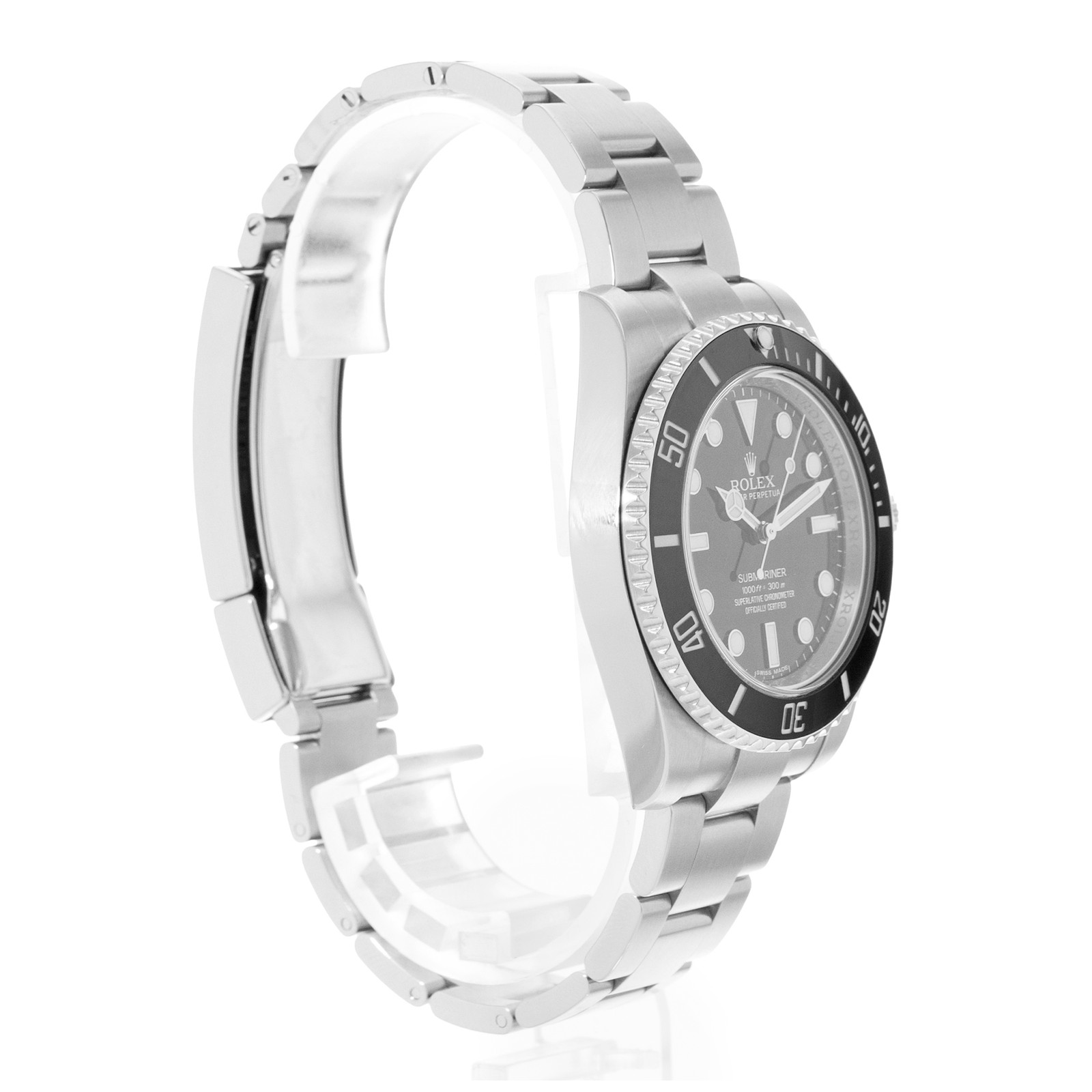 Rolex Submariner No Date 114060 Black Dial Steel Ceramic Mens Watch Card 2013 image 6