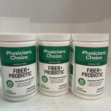 3x Physician's CHOICE Fiber and Probiotic Powder - 8.7 oz 3/27