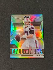 2021 Panini Playoff Football Josh Allen Call To Arms Silver Prizm #CA-JAL Bills