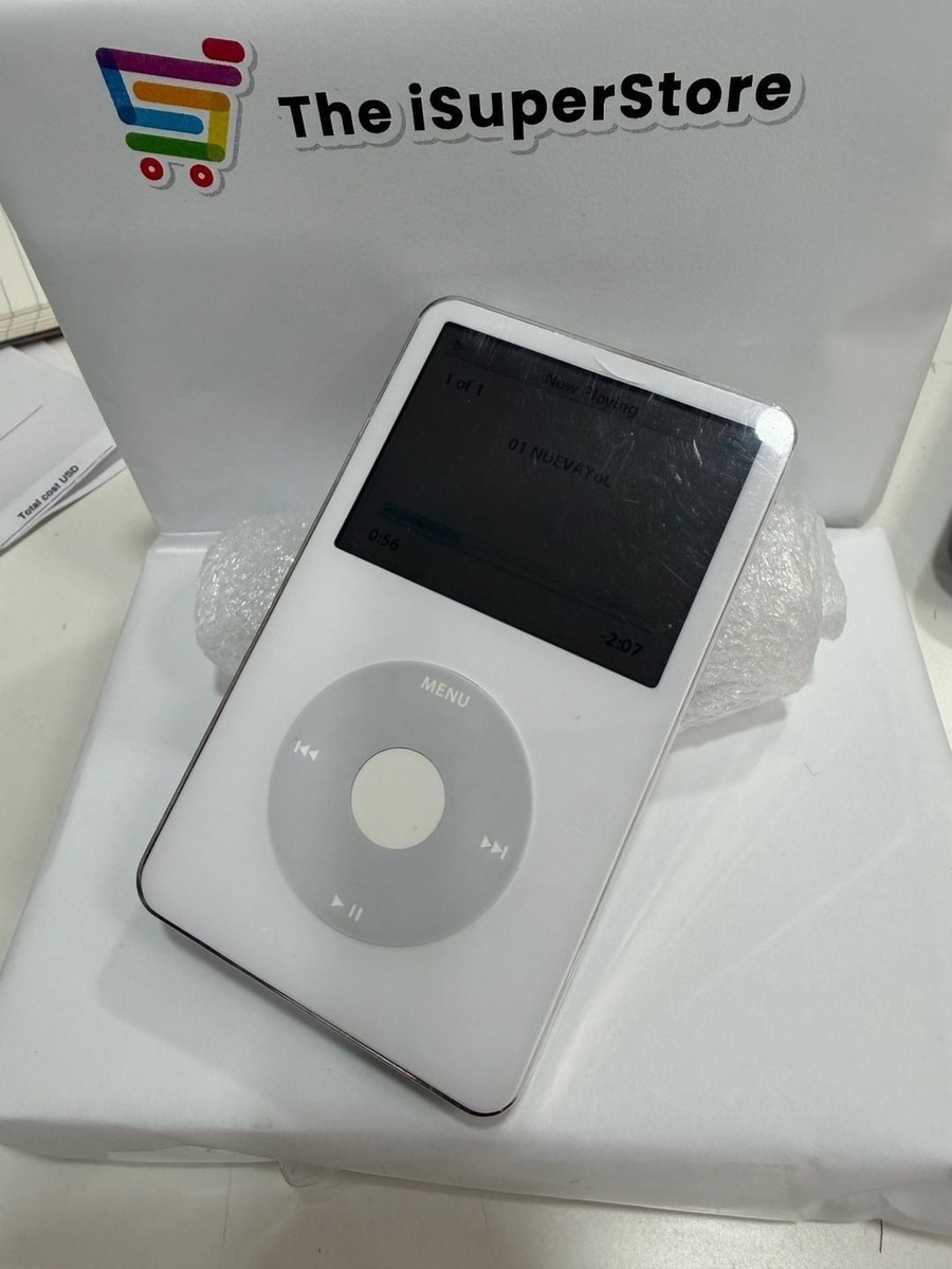 Refurbished Apple iPod Classic 5.5 Gen 80GB White Video A1136 + 1